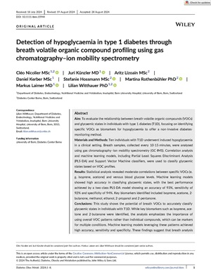 image from New Paper on Breath Volatile Organic Compounds in Diabetes